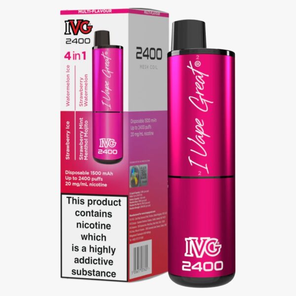 IVG 2400 RECHARGEABLE PREFILLED POD VAPE KIT 20MG - Image 87