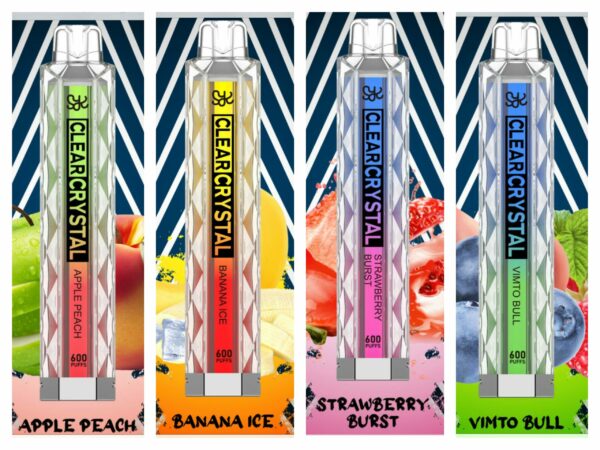 SYK CLEAR CRYSTAL 600 DISPOSABLE VAPE KIT 20MG