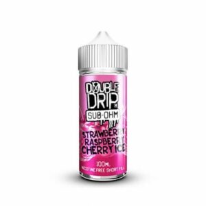 STRAWBERRY RASPBERRY CHERRY ICE 100ML E LIQUID DOUBLE DRIP