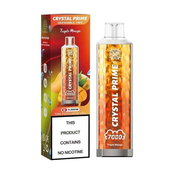 CRYSTAL PRIME 7000 DISPOSABLE VAPE KIT 0MG - Image 6