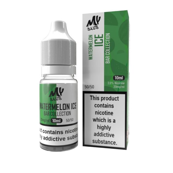 WATERMELON ICE (BAR COLLECTION) 10ML NIC SALT MY SALTS PACK OF 10