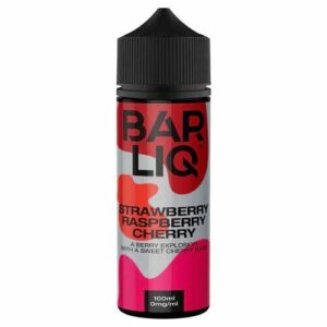 STRAWBERRY RASPBERRY CHERRY 100ML E LIQUID BAR LIQ