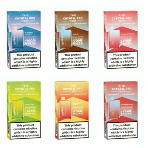 THE CRYSTAL PRO 7000 DISPOSABLE VAPE KIT 20MG