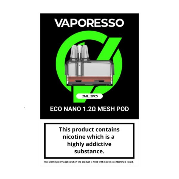VAPORESSO ECO NANO & ECO NANO PRO REPLACEMENT PODS (2 PACK) - Image 7