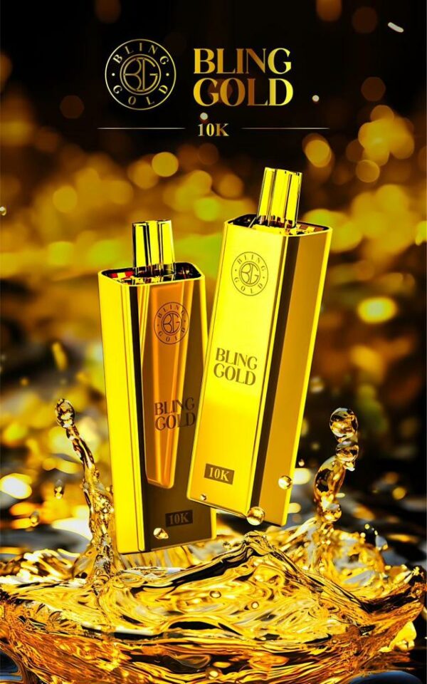 BLING GOLD 10K DISPOSABLE VAPE KIT 20MG - Image 2