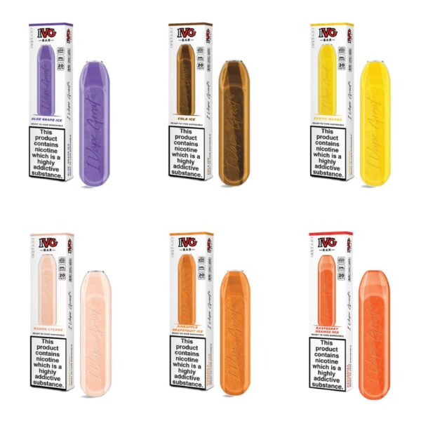 IVG BAR 600 DISPOSABLE POD DEVICE 20MG EXP