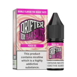 PEACH ICE 10ML NIC SALT DRIFTER BAR SALTS
