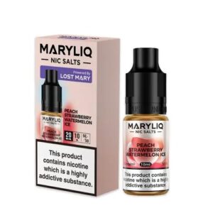 PEACH STRAWBERRY WATERMELON ICE 10ML NIC SALT MARYLIQ