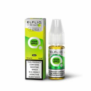 SOUR APPLE 10ML NIC SALT ELFLIQ BY ELFBAR