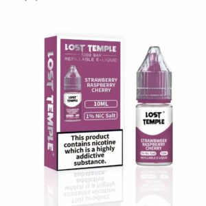 STRAWBERRY RASPBERRY CHERRY 10ML NIC SALT LOST TEMPLE
