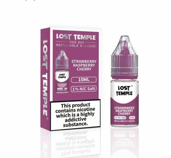 STRAWBERRY RASPBERRY CHERRY 10ML NIC SALT LOST TEMPLE