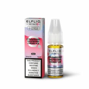 STRAWBERRY RASPBERRY CHERRY ICE 10ML NIC SALT ELFLIQ BY ELFBAR