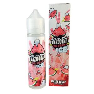 WATERMELON SOUR STRAWS ICE 50ML E LIQUID BAZOOKA