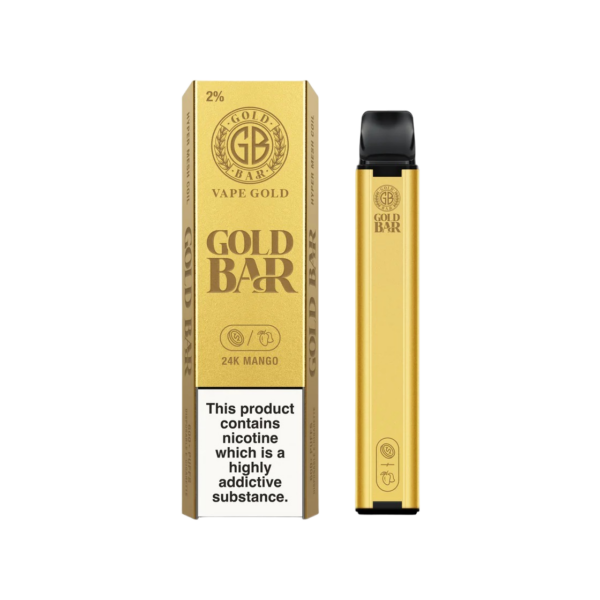 GOLD BAR 600 DISPOSABLE VAPE KIT 20MG - Image 10