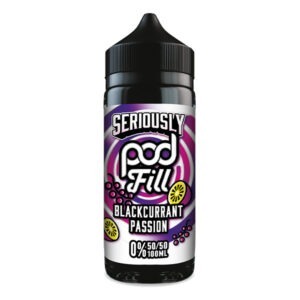 BLACKCURRANT PASSION 100ML E LIQUID SERIOUSLY POD FILL