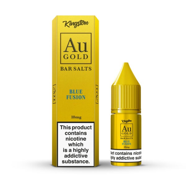 BLUE FUSION AU GOLD BAR SALTS 10ML NIC SALTS BY KINGSTON