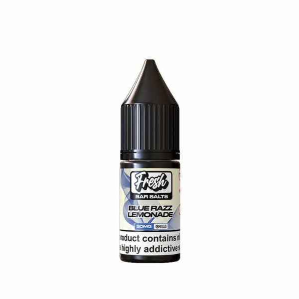 BLUE RAZZ LEMONADE 10ML NIC SALT FRESH BAR SALTS BY PUKKA PACK OF 10