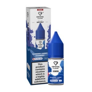 BLUEBERRY CHERRY CRANBERRY 10ML NIC SALT CRYSTAL CLEAR BAR