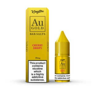 CHERRY DROPS AU GOLD BAR SALTS 10ML NIC SALTS BY KINGSTON
