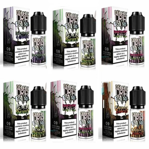 DOUBLE DRIP 50/50 E LIQUID 10 X 10ML = 100ML