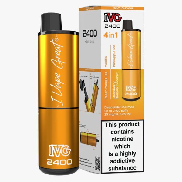 IVG 2400 RECHARGEABLE PREFILLED POD VAPE KIT 20MG - Image 75