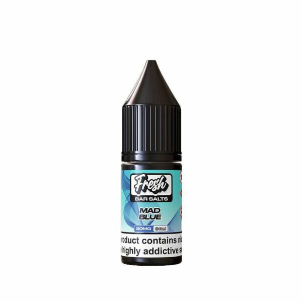 MAD BLUE 10ML NIC SALT FRESH BAR SALTS BY PUKKA PACK OF 10