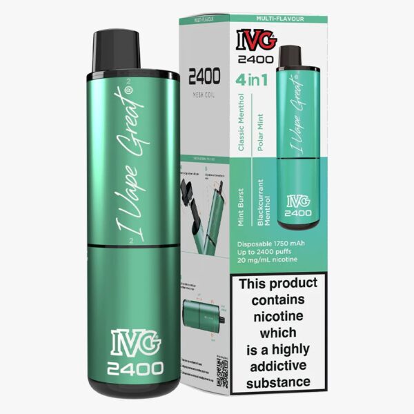 IVG 2400 RECHARGEABLE PREFILLED POD VAPE KIT 20MG - Image 77