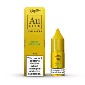 MINTY MENTHOL AU GOLD BAR SALTS 10ML NIC SALTS BY KINGSTON