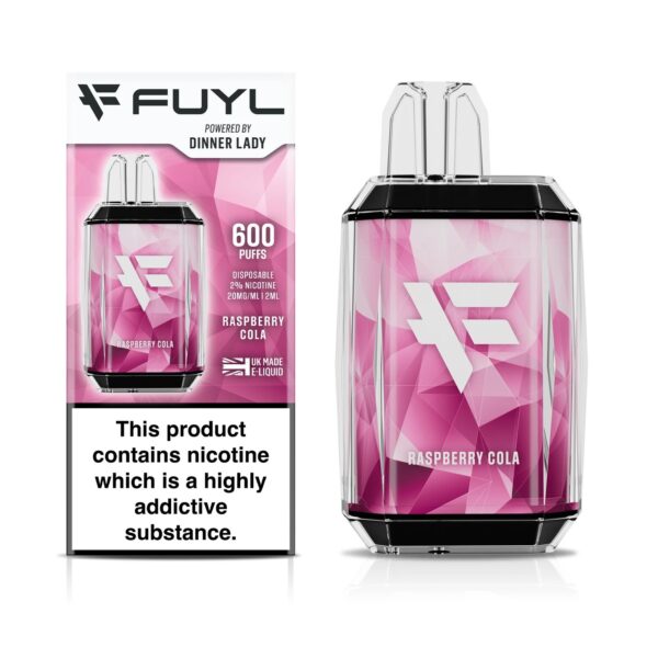 FUYL 600 DISPOSABLE VAPE KIT 20MG BY DINNER LADY - Image 9
