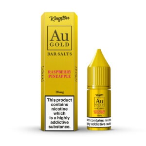 RASPBERRY PINEAPPLE AU GOLD BAR SALTS 10ML NIC SALTS BY KINGSTON