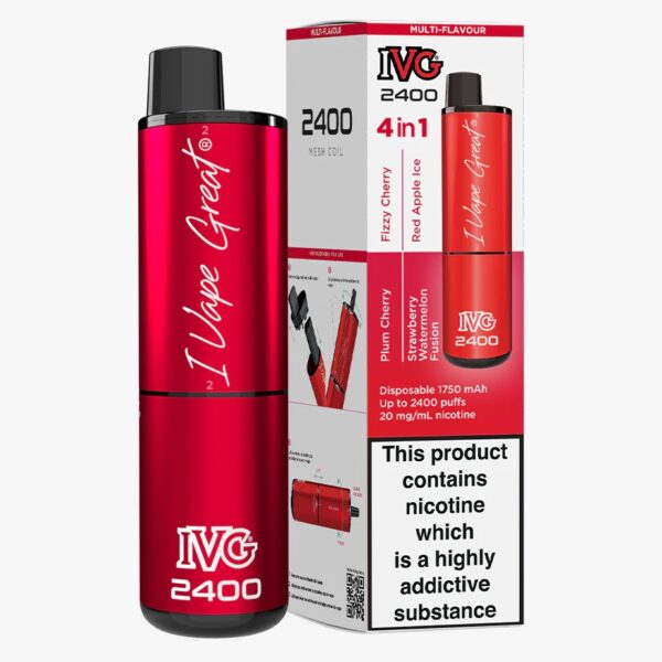 IVG 2400 RECHARGEABLE PREFILLED POD VAPE KIT 20MG - Image 73