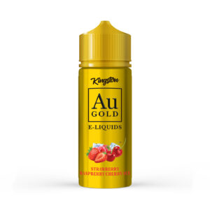 STRAWBERRY RASPBERRY CHERRY ICE AU GOLD 100ML E LIQUID KINGSTON