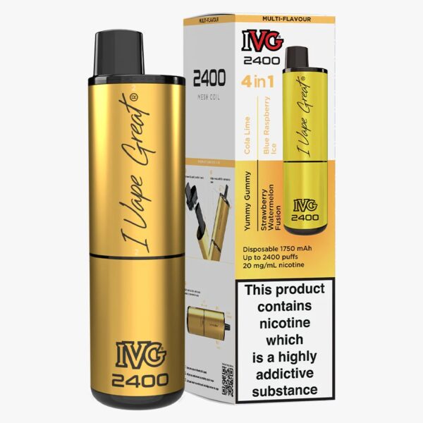 IVG 2400 RECHARGEABLE PREFILLED POD VAPE KIT 20MG - Image 79