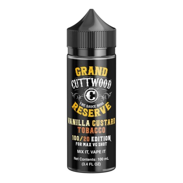 VANILLA CUSTARD TOBACCO 100ML E LIQUID GRAND RESERVE CUTTWOOD