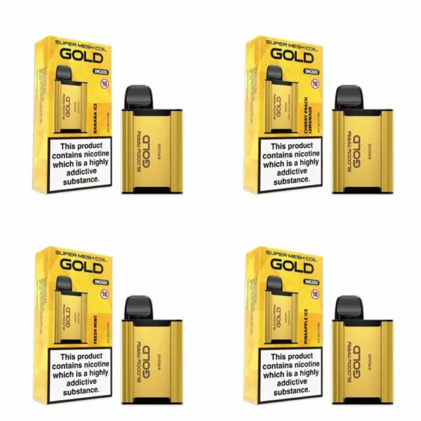 BLOODY MARY GOLD BMG600 DISPOSABLE VAPE KIT 20MG