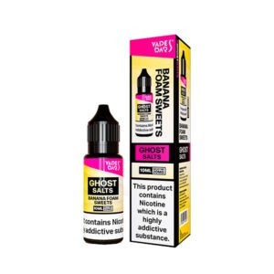 BANANA FOAM SWEETS 10ML NIC SALT VAPES BARS GHOST