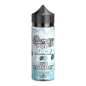 BLUE RASPBERRY 100ML E LIQUID RAMSEY POD JUICE