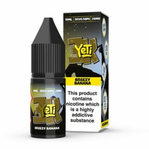 BREEZY BANANA BAR SALTS 10ML NIC SALT YETI 3K