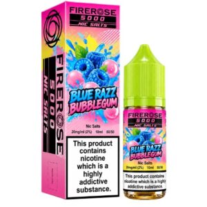 Blue Razz Bubblegum 10ml Nic Salt ELUX Firerose 5000