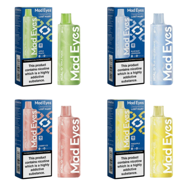 MAD EYES HOAL 600 DISPOSABLE VAPE KIT 20MG BY LOST MARY