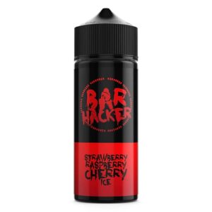 STRAWBERRY RASPBERRY CHERRY ICE 100ML E LIQUID BAR HACKER