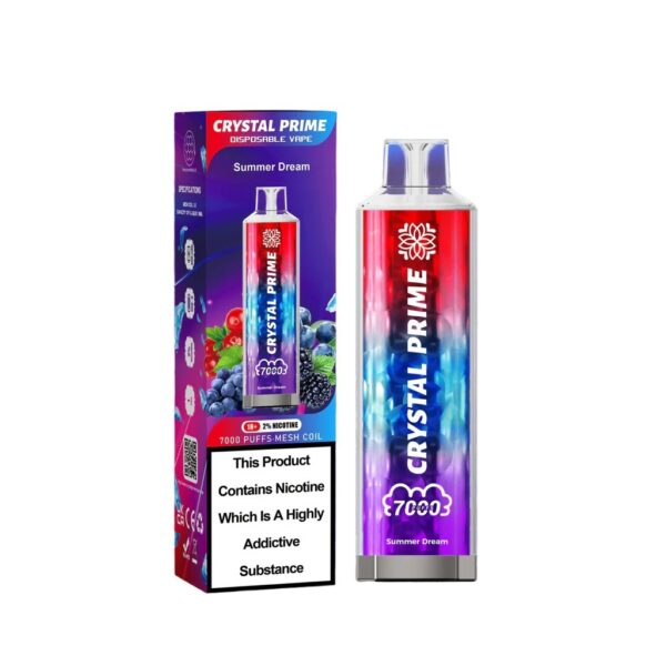 CRYSTAL PRIME 7000 DISPOSABLE VAPE KIT 20MG - Image 8