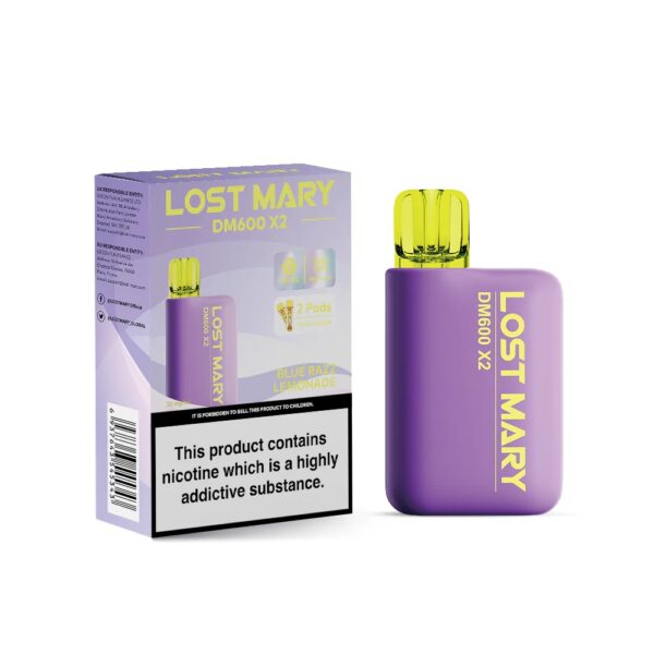 LOST MARY DM600 X2 PREFILLED POD VAPE KIT 20MG - Image 3