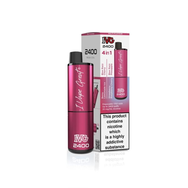 IVG 2400 RECHARGEABLE PREFILLED POD VAPE KIT 20MG - Image 56