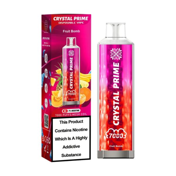 CRYSTAL PRIME 7000 DISPOSABLE VAPE KIT 20MG - Image 4