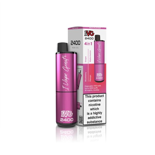 IVG 2400 RECHARGEABLE PREFILLED POD VAPE KIT 20MG - Image 51