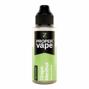 GRAPE MENTHOL 100ML E LIQUID PROPER VAPE