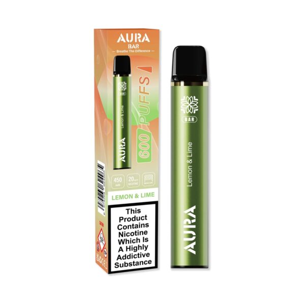 AURA BAR 600 DISPOSABLE VAPE KIT 20MG BY CRYSTAL PRIME - Image 10