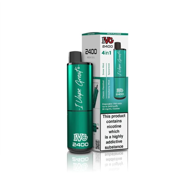 IVG 2400 RECHARGEABLE PREFILLED POD VAPE KIT 20MG - Image 67