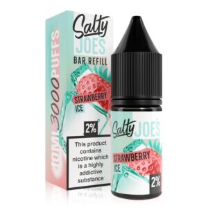 STRAWBERRY ICE 10ML NIC SALT JOES SALTY